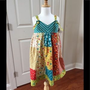 Custom Boutique Christmas knot dress 7